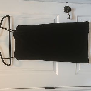 NWOT Black velveteen mini dress Juniors Large